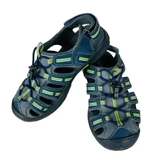 Khombu Shoes Khombu Grey Blue Waterproof Fishermans Hiking